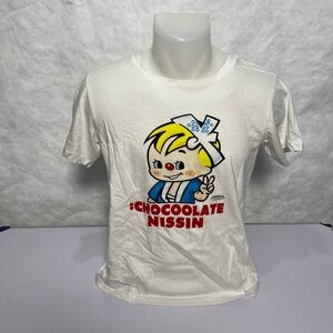 Collectible Chocolate X Nissin Ramen Noodle Women's T-shirt Medium